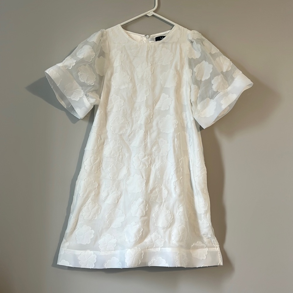 White floral print dress!